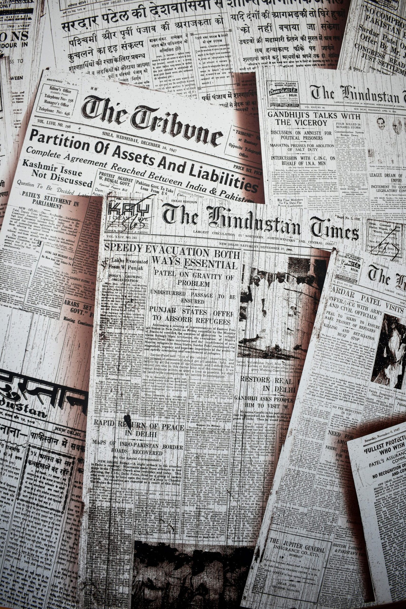 Archive of historic front-page newspapers used for context and deep-dive reporting